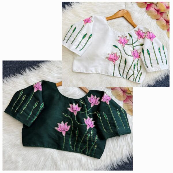 Lotus Silk Blouse - Image 4