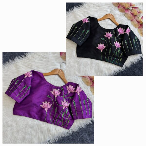 Lotus Silk Blouse - Image 3