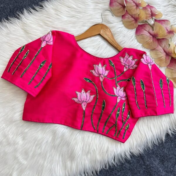 Lotus Silk Blouse - Image 2